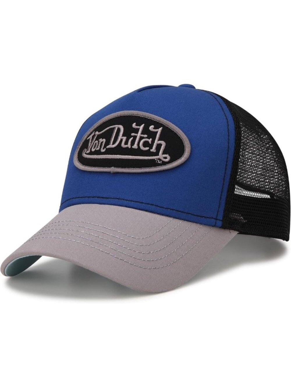 Colorblock Unisex Trucker Hat, Curved Bill Snapback, Stylish Casual Cap